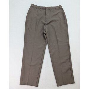 Bend Over Vintage Women's Pants Slacks Size 24 Tall Taupe Brown Polyester